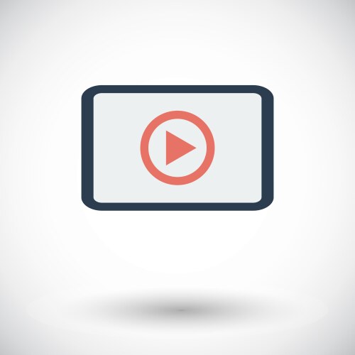Video player line icon set 01 Royalty Free Vector Image