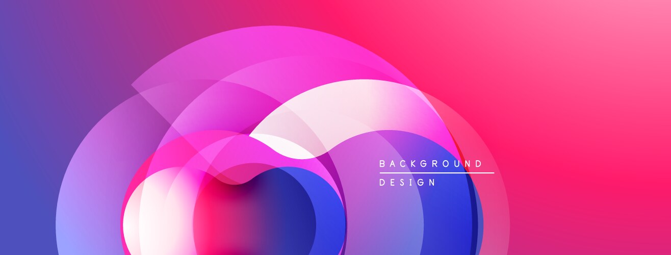 Abstract colorful layers create dynamic visual vector image