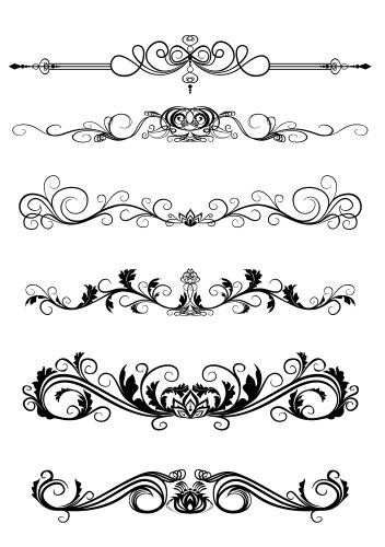 Victorian frame set Royalty Free Vector Image - VectorStock