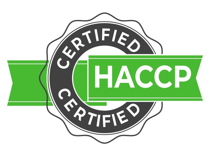 haccp stamp hazard analysis critical control vector image