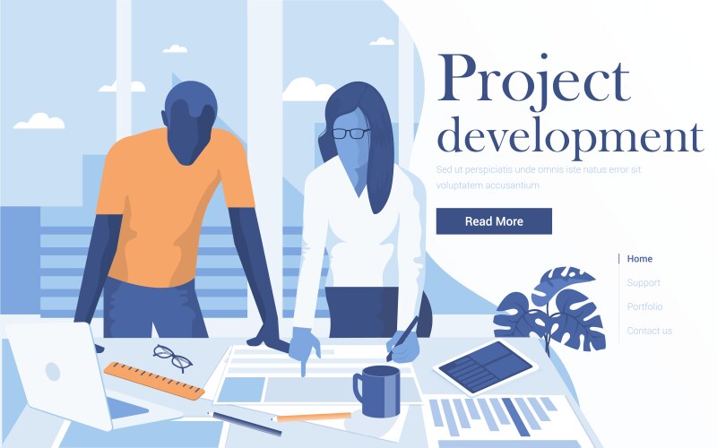 Kanban project management agile development Vector Image