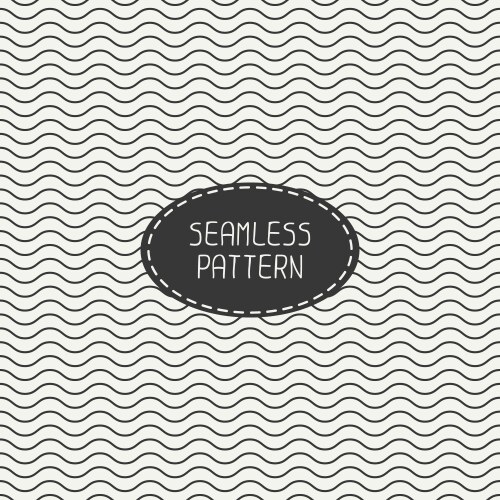 Monochrome Wavy Line Pattern vector image