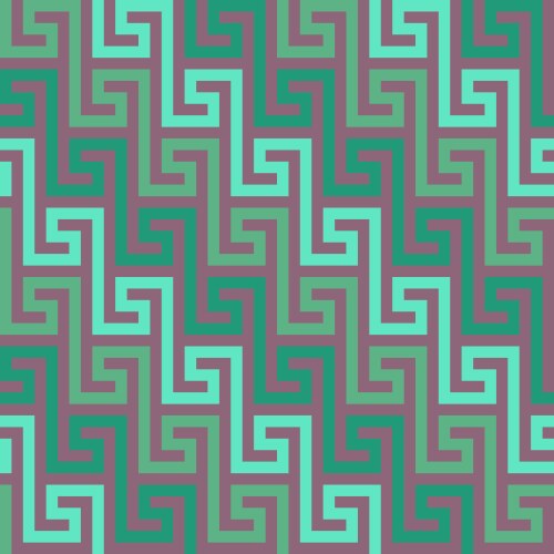 Seamless greek ornament meander vector image