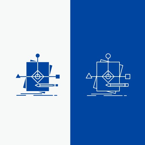 Algorithm business foretelling pattern plan line vector image