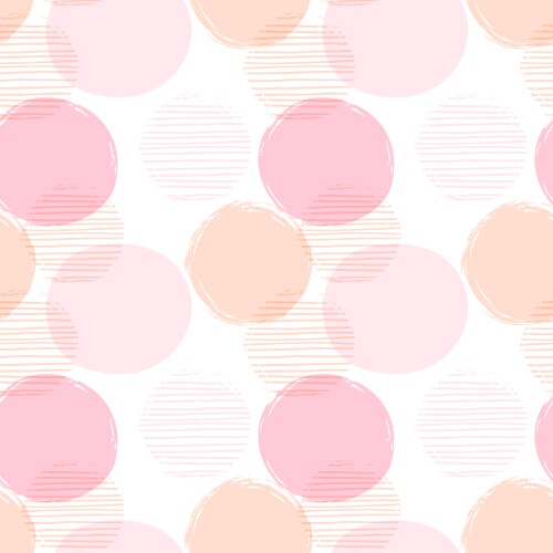 Abstract geometric seamless pattern with circles vector image