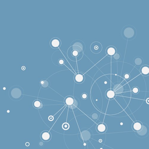 Abstract network connection structure vector image