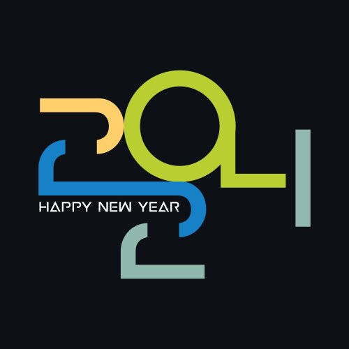 Modern abstract happy new year background design Vector Image