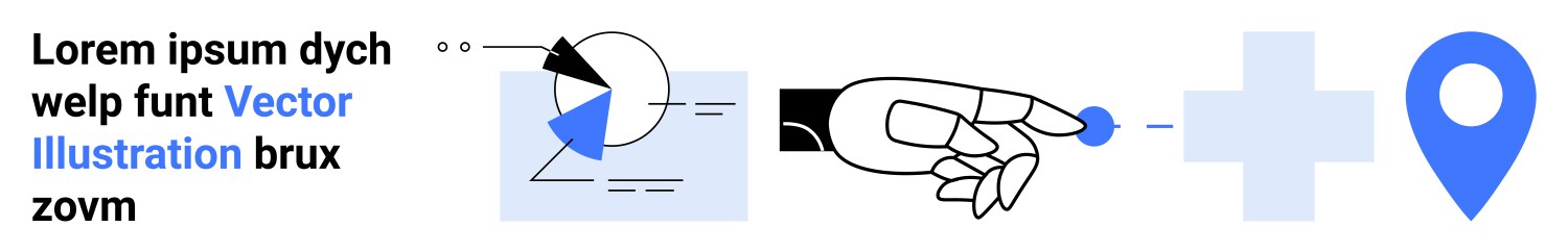 Abstract technology concepts with graphs robotic vector image