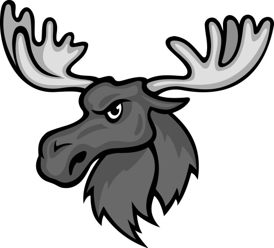 Cartoon moose Royalty Free Vector Image - VectorStock