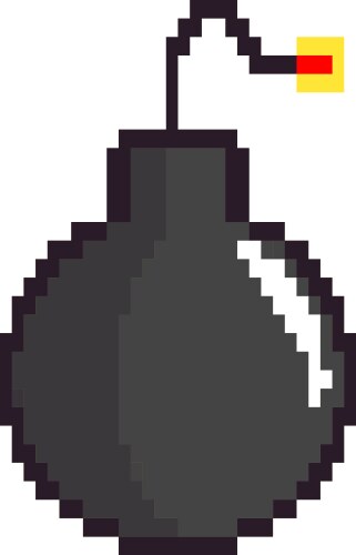 Game pixel bomb Vector Images & Graphics for Commercial Use | VectorStock