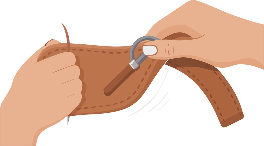 Leatherworking job minimal infographic banner – Royalty-Free Vector ...