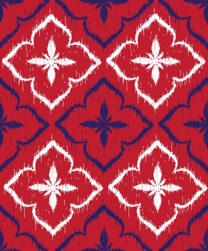 Ikat seamless pattern Royalty Free Vector Image