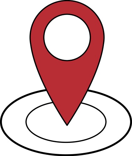 Pointer map location navigation gps icon vector image