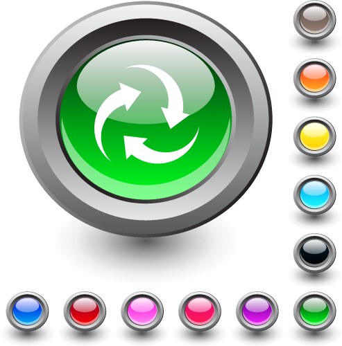 Download round button Royalty Free Vector Image