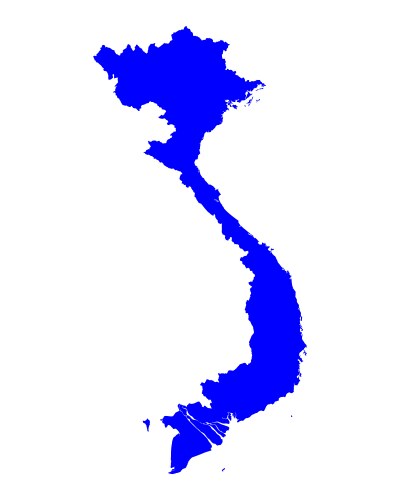 Vietnam Map Vector Image