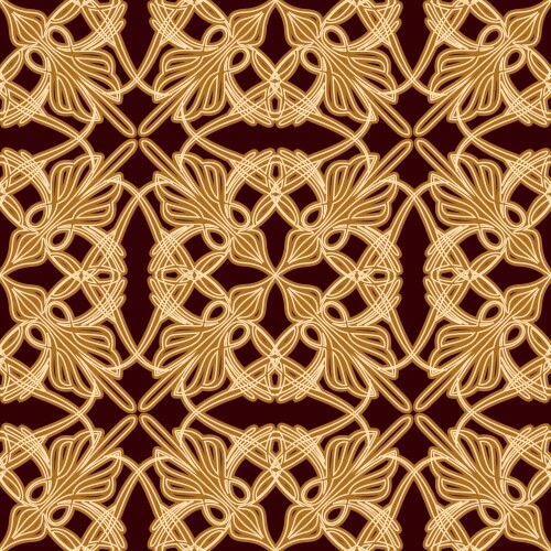 Orchid flowers seamless pattern Royalty Free Vector Image