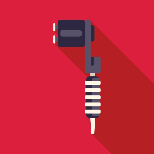 Professional tattoo machine drawing Royalty Free Vector
