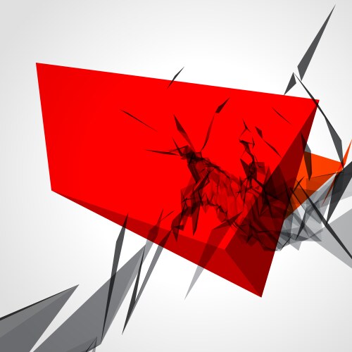 Abstract Shattered Vector Background of cracked shattered glass Royalty Free Vector
