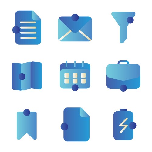 User interface icon including document file data vektorbild