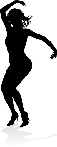 Dance dancer silhouette Royalty Free Vector Image