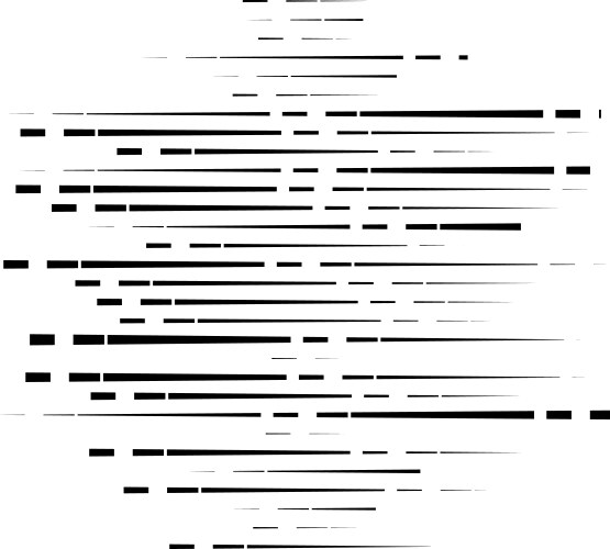 Dashed irregular lines segment horizontal stripes vector image