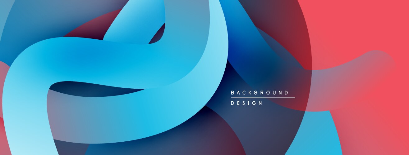 Abstract fluid shapes overlap creating dynamic vector image