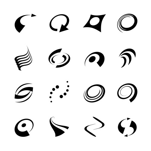 Design elements set Royalty Free Vector Image - VectorStock