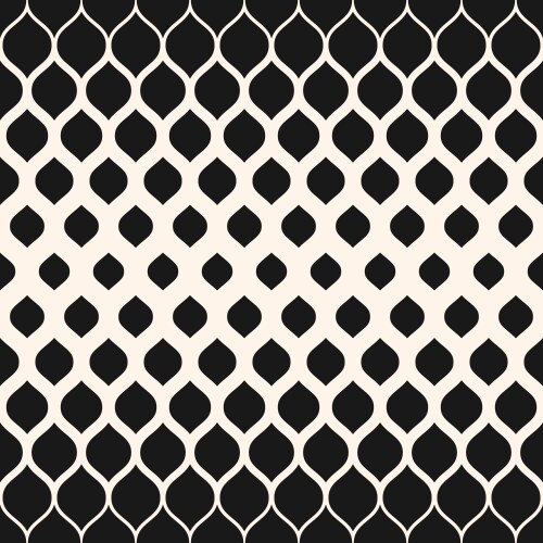 Monochrome pattern with halftone transition mesh vector image
