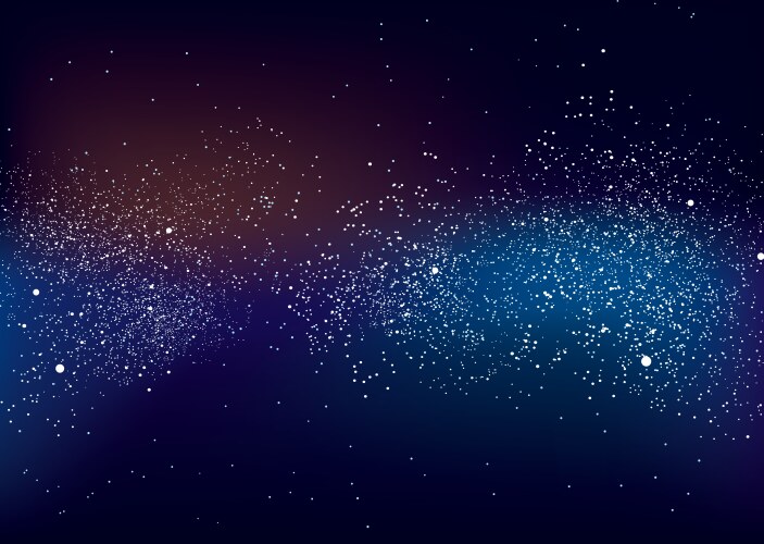 Galactic space scape vector image