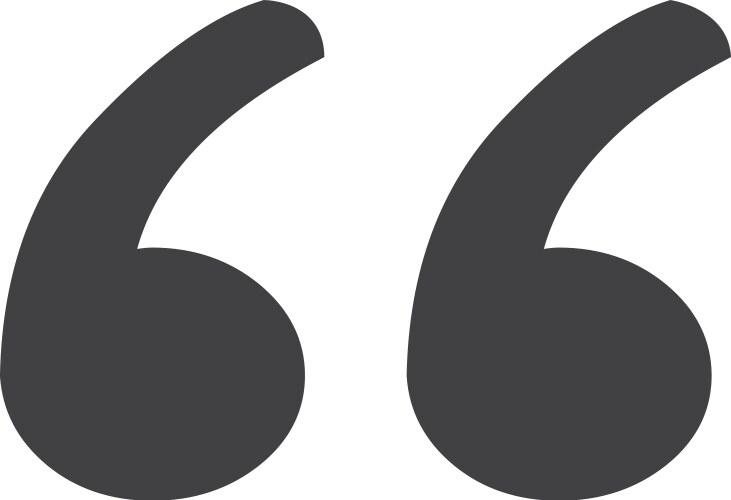 Blockquote sign icon – Royalty-Free Vector | VectorStock