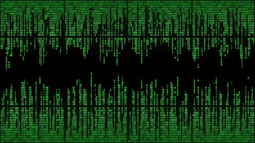 Digital Matrix Binary Code vector image