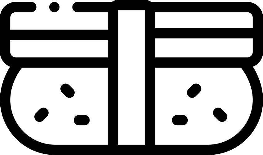 Coral icon thin linear style design isolated Vector Image