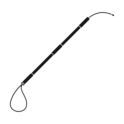 Pet Noose Icon - Black Style Vector Image