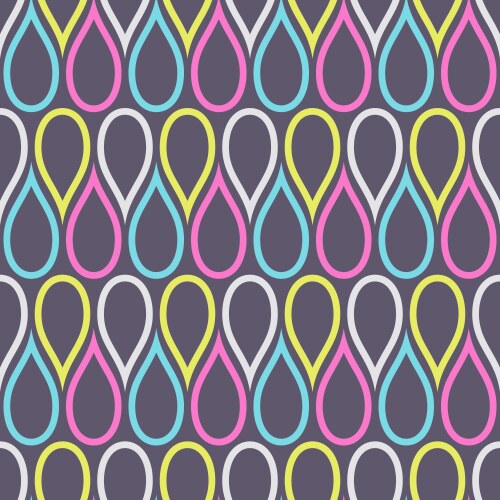Abstract seamless pattern color drops vector image