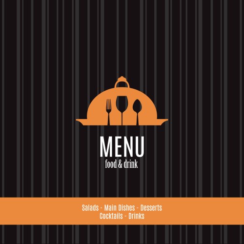 Abstract menu background with some special objects vector image