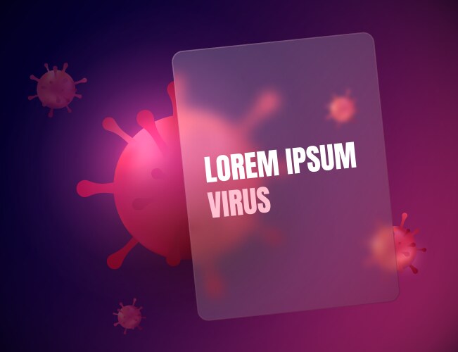 Bacteria and virus background Royalty Free Vector Image