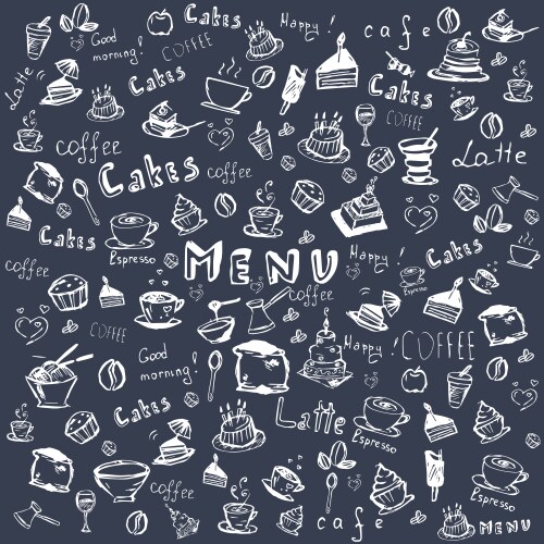 Hand Drawn Coffee Sketch Vector Image