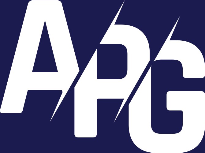 Apg logo letter design – Royalty-Free Vector | VectorStock