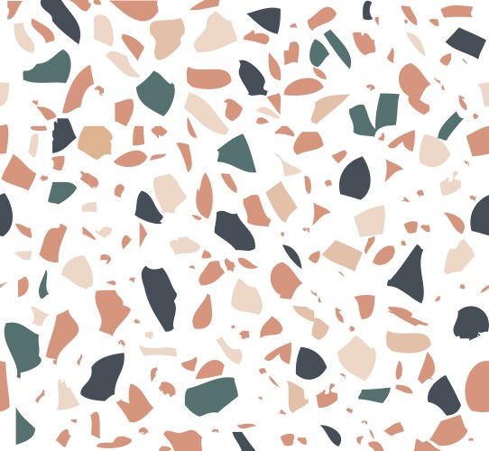 Terrazzo creative seamless pattern granite Vector Image
