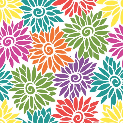 Floral Seamless Pattern Vector Image