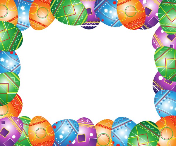 Easter Frame Vector Easter background Royalty Free Vector Image - VectorStock