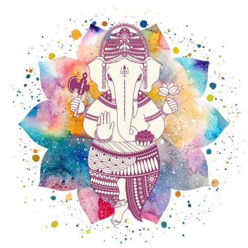 Ganesha god Vector Image