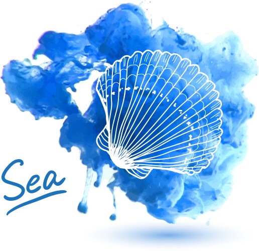Sea hand drawn Royalty Free Vector Image - VectorStock