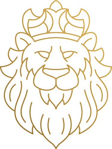 Design king animals hand drawn vector image