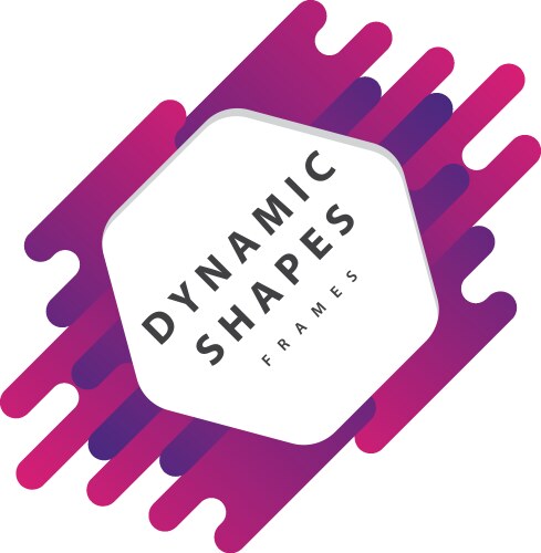 Dynamic wavy form with irregular parallel rounded vector image
