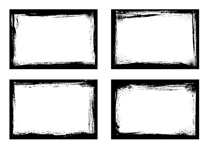 Grunge frame set Royalty Free Vector Image - VectorStock
