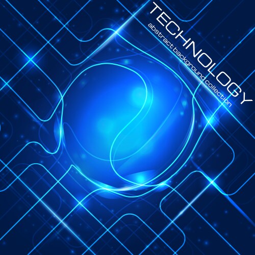 Abstract yellow technology background Royalty Free Vector