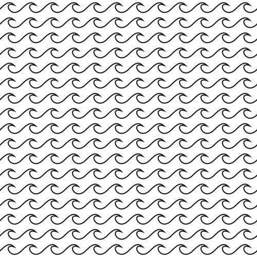Foam and bubbles seamless pattern waves Royalty Free Vector
