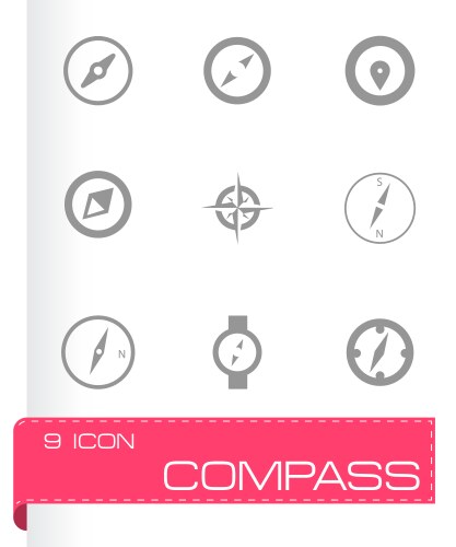 Camping symbol on compass Royalty Free Vector Image