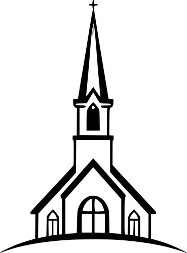 Gothic Church Silhouette Vector Image